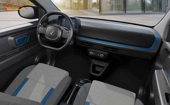 Nội thất VinFast Minio Green — khoang cabin mini điện 4 chỗ tiện nghi
